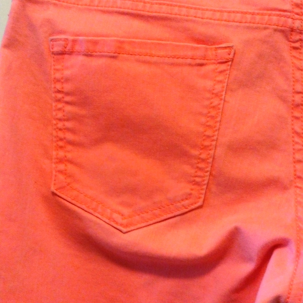 Bright Neon Orange Jeans EUC - Picture 3 of 5